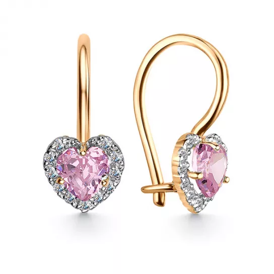 Серьги детские из золота