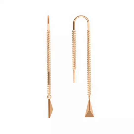 Серьги-продевки из золота