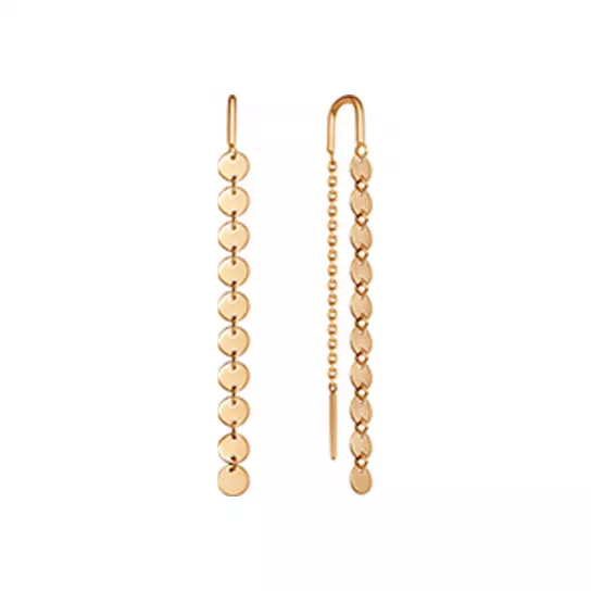 Серьги-продевки из золота