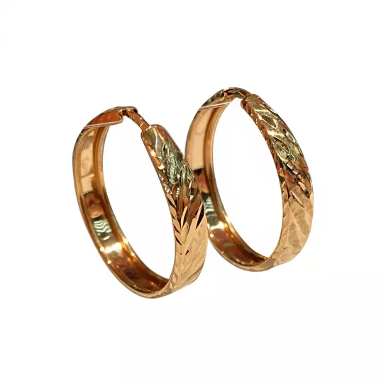 Серьги-конго из золота