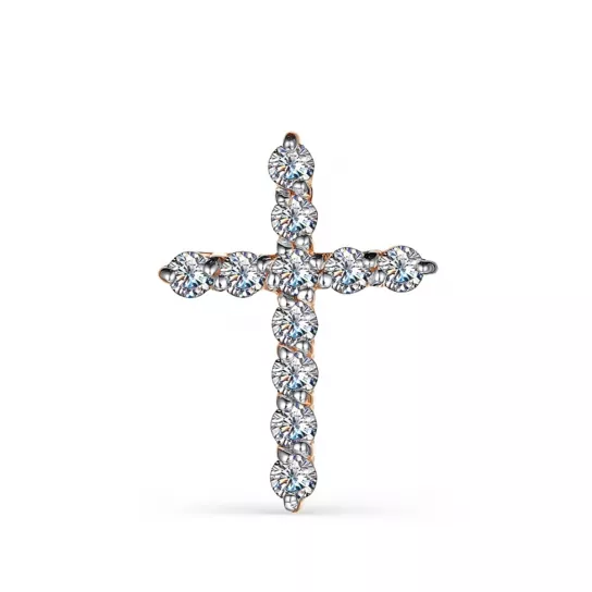 Подвеска с фианитом из золота