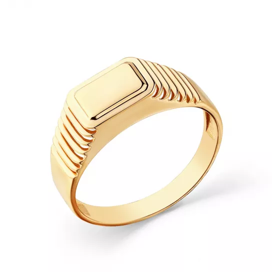 Кольцо-печатка из золота