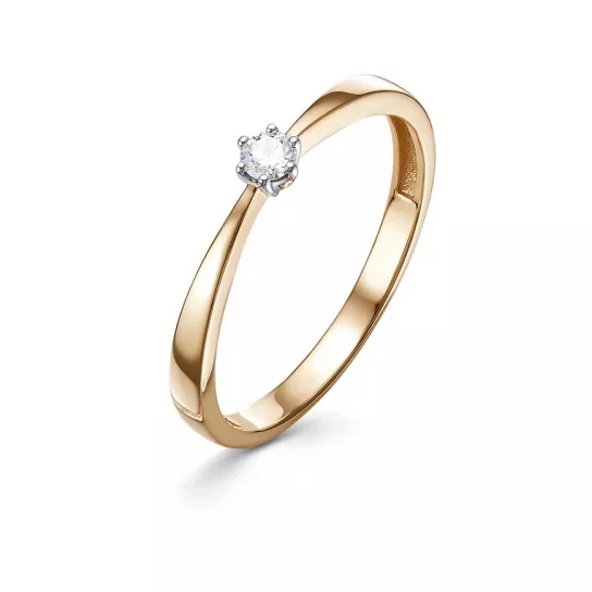 Кольцо с бриллиантами из золота