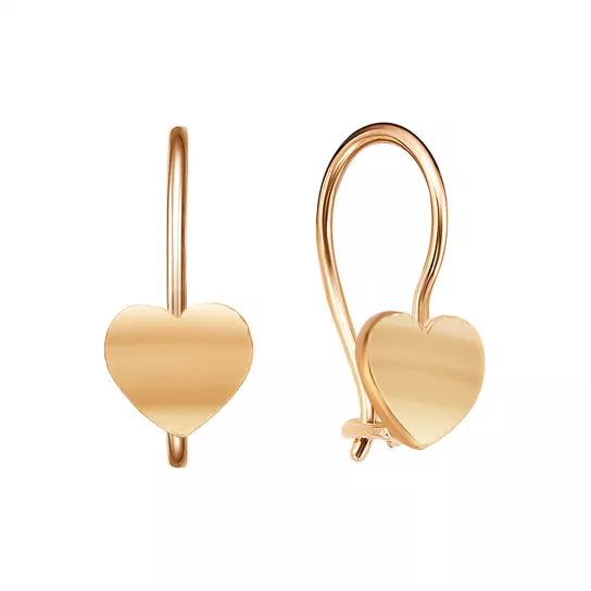 Серьги детские из золота