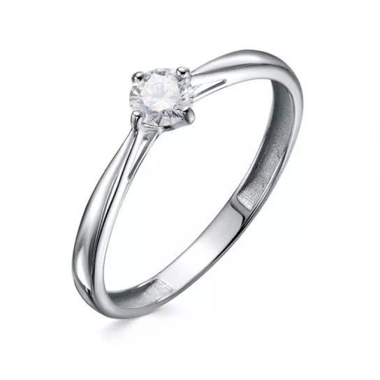 Кольцо с бриллиантами с бриллиантом из золота