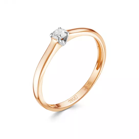 Кольцо с бриллиантами из золота