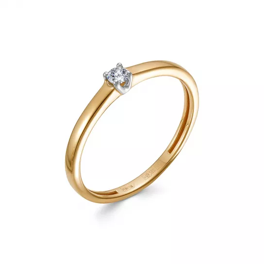 Кольцо с бриллиантами из золота