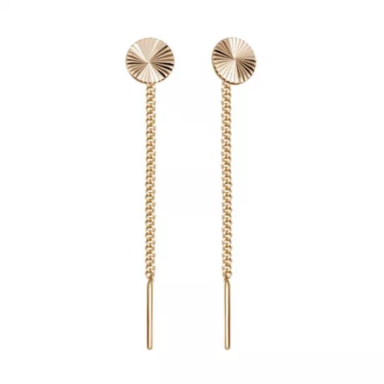 Серьги-продевки из золота