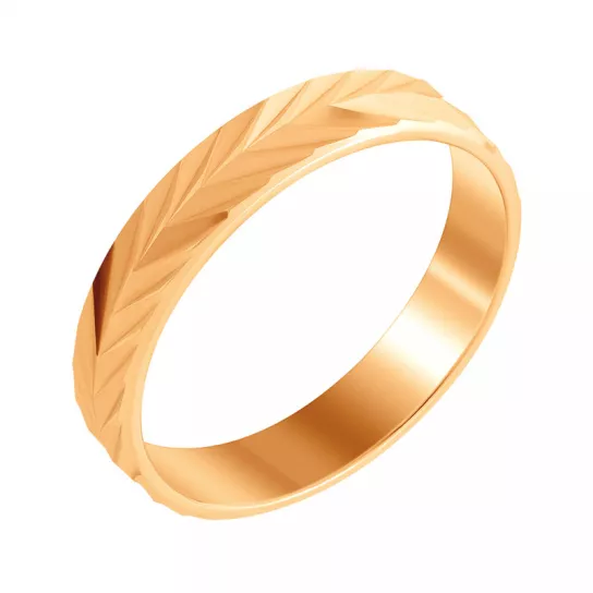 Кольцо обручальное из золота
