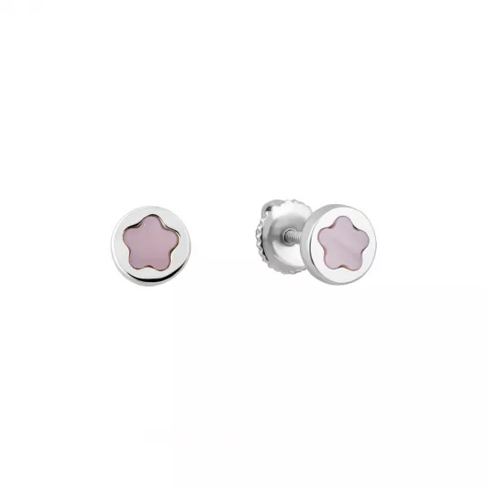 Серьги с фианитом из серебра